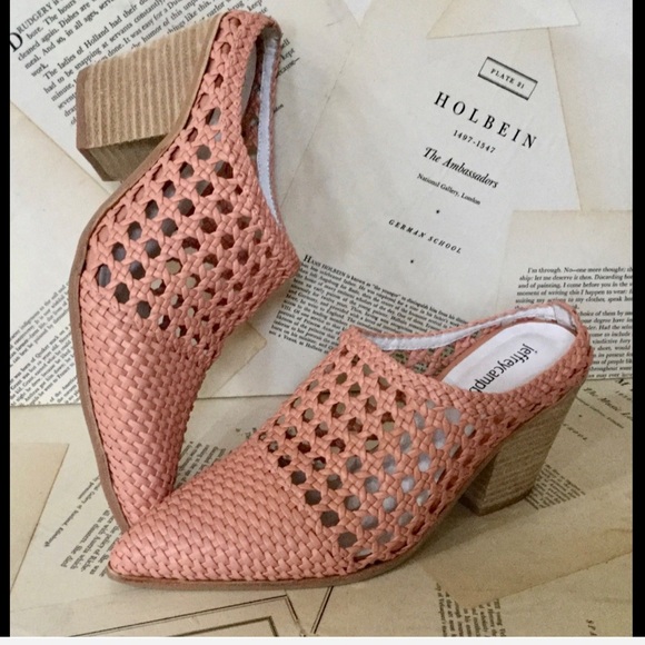 jeffrey campbell pink mules